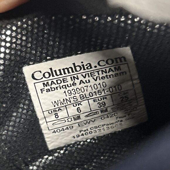 Columbia Slopeside Village Boots Womens 8 Omniheat Waterproof Mid BL0151-010 - Picture 12 of 13